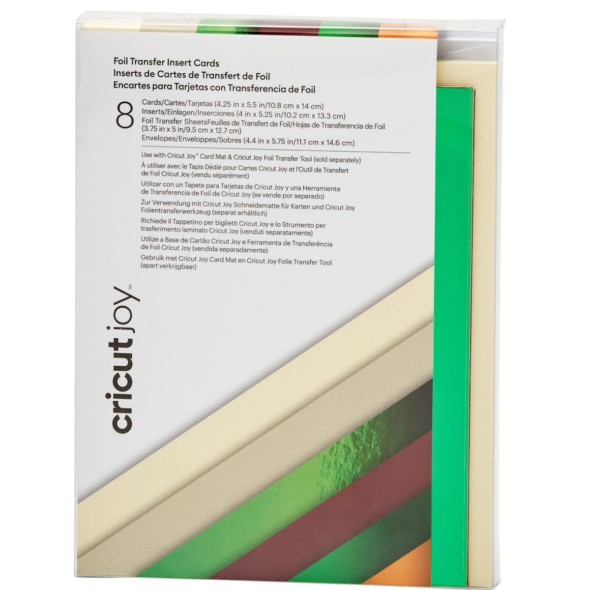Cricut Joy A2 Foil innleggskort 8-pakk (cameron)