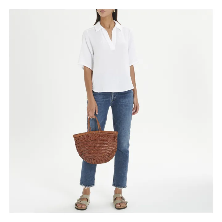 Xirena Blouse Ryder Gaze de Coton | Blanc