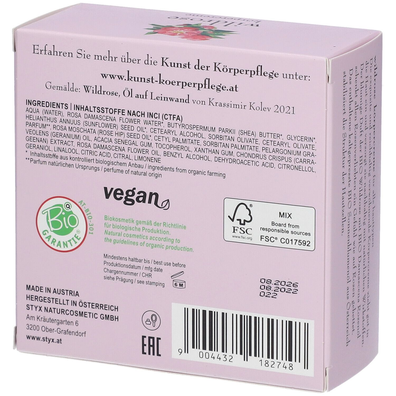 STYX Aroma Derm Körpercreme Wildrose