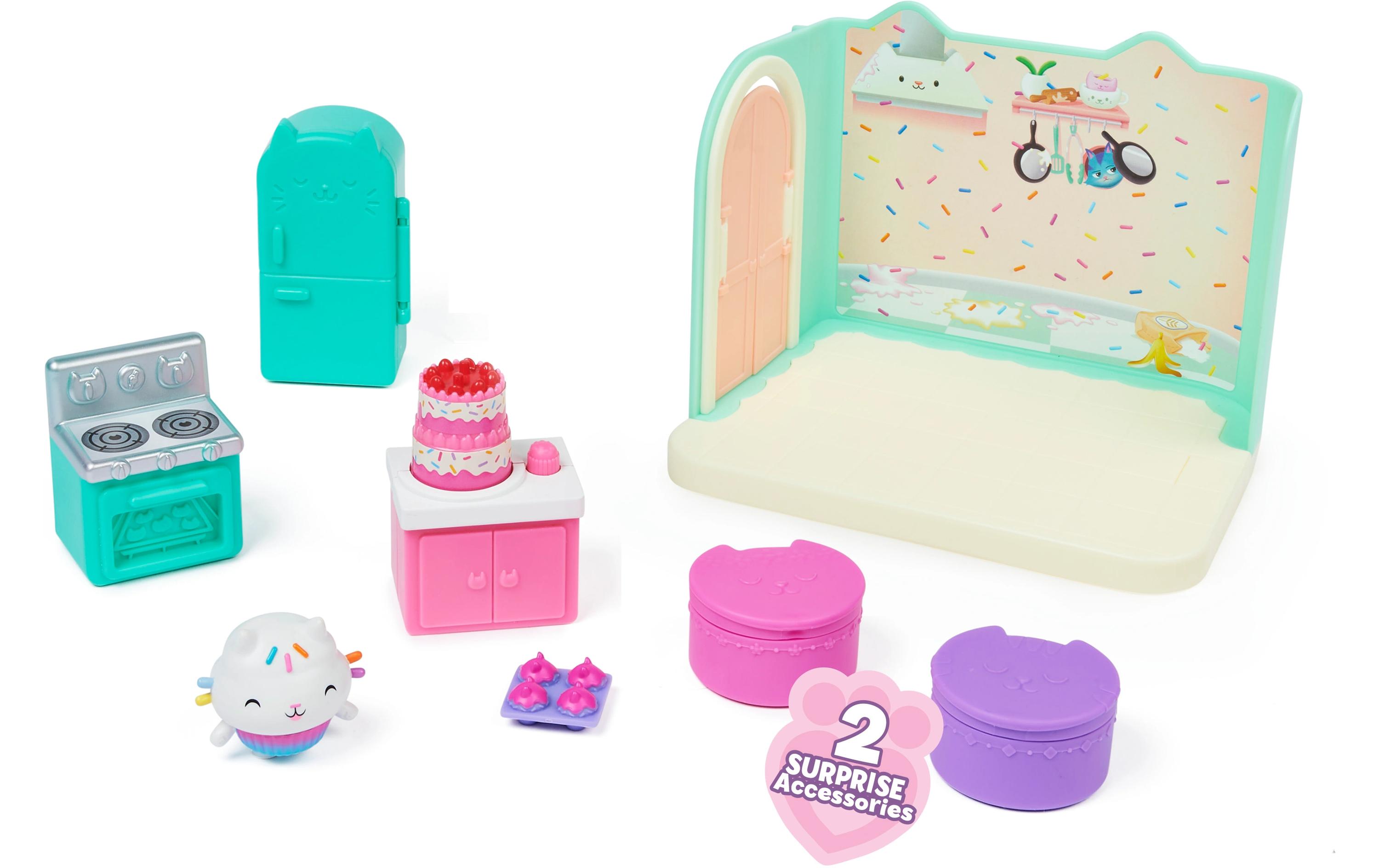 Gabby's Dollhouse Cakey's Küche Deluxe RoomsDeluxe 'Bakey with Cakey'-Küche und Kuchi-Katzenfigur