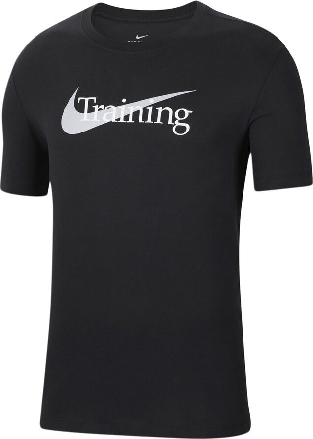 Nike Dri Fit Swoosh Traenings T Shirt Sort
