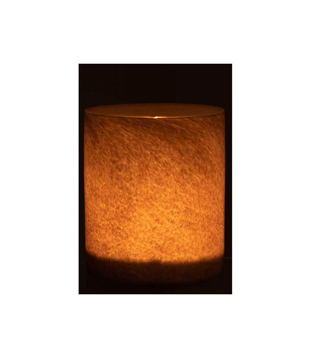 Paris Prix - Photophore Design En Verre jade 18cm Marron