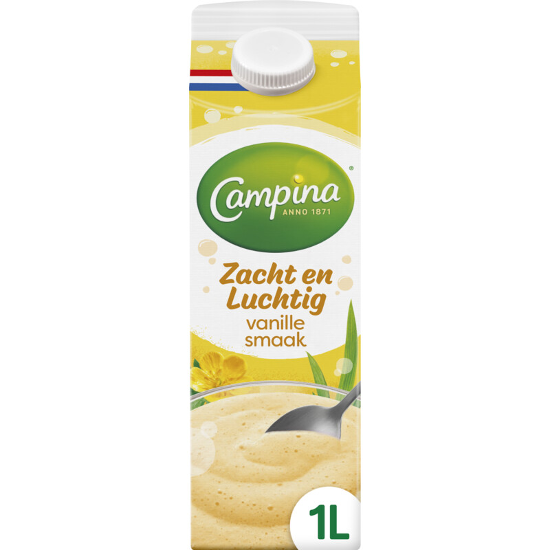 Campina Zacht & luchtig vanille smaak