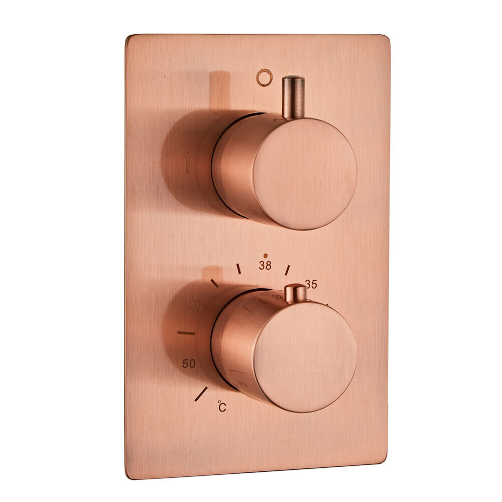 Saniclear Copper Pro inbouw badkraan compleet geborsteld koper