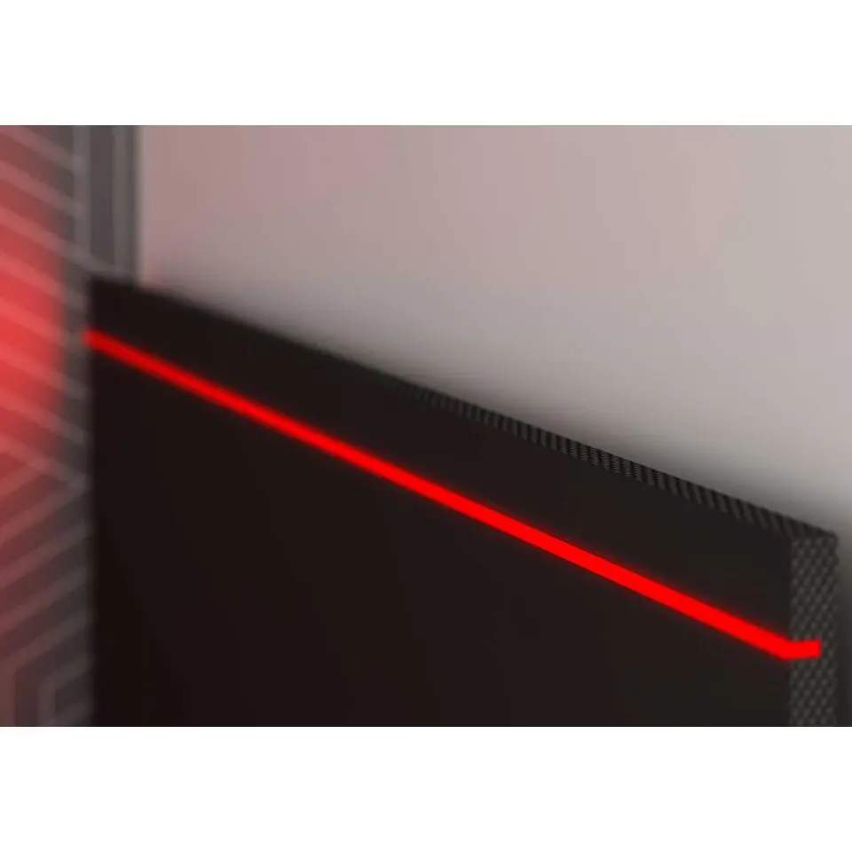 Bed Bzone 90x200 cm met bedlade, bureau en ledverlichting - antraciet