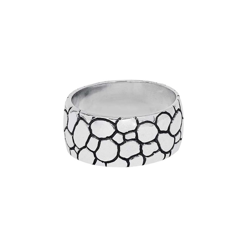 Bague Homme Argent écaille Moderne