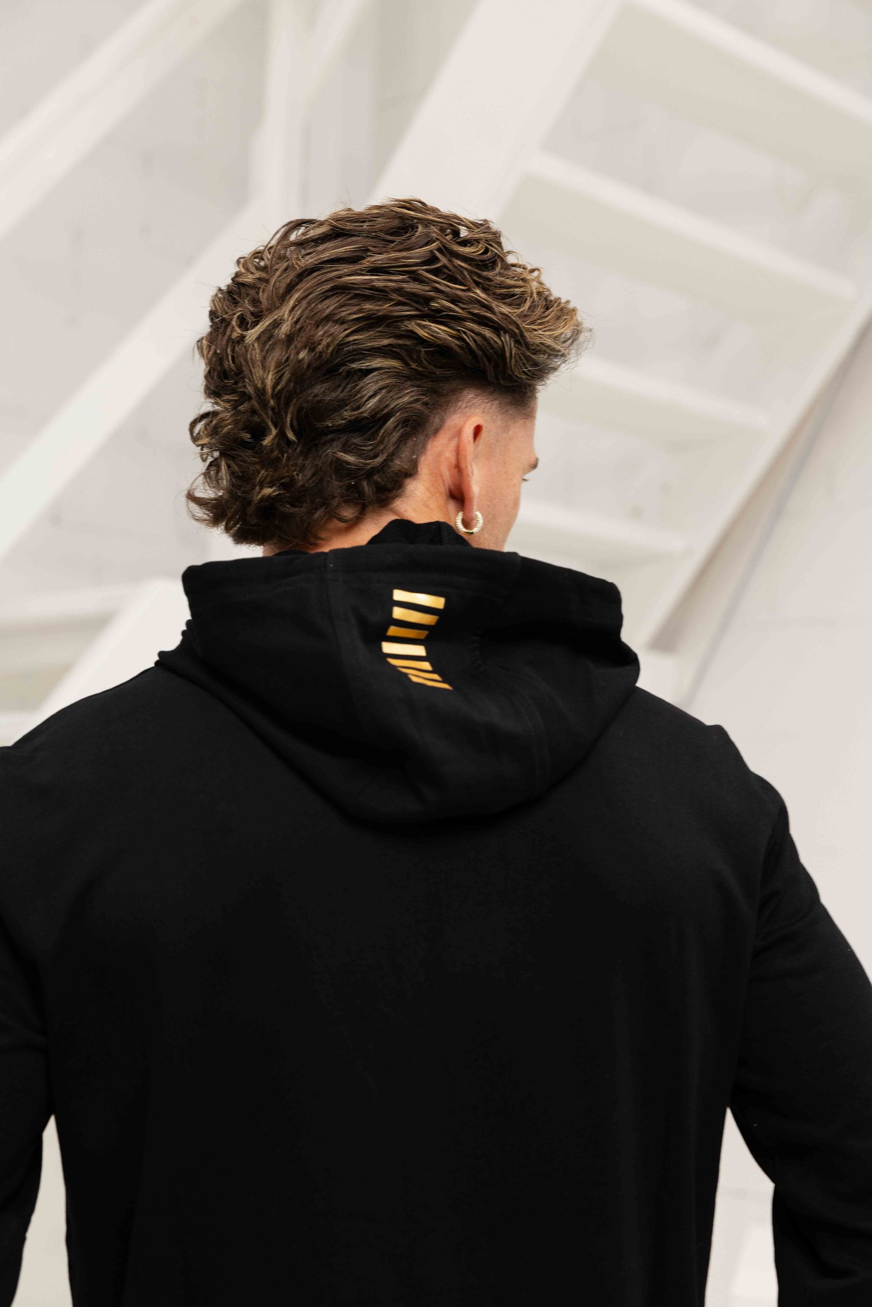 EA7 Emporio Armani 8NPM32 Hoodie Heren Zwart/Goud
