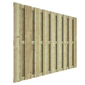 Schutting recht grenen hout 140 x 180 cm