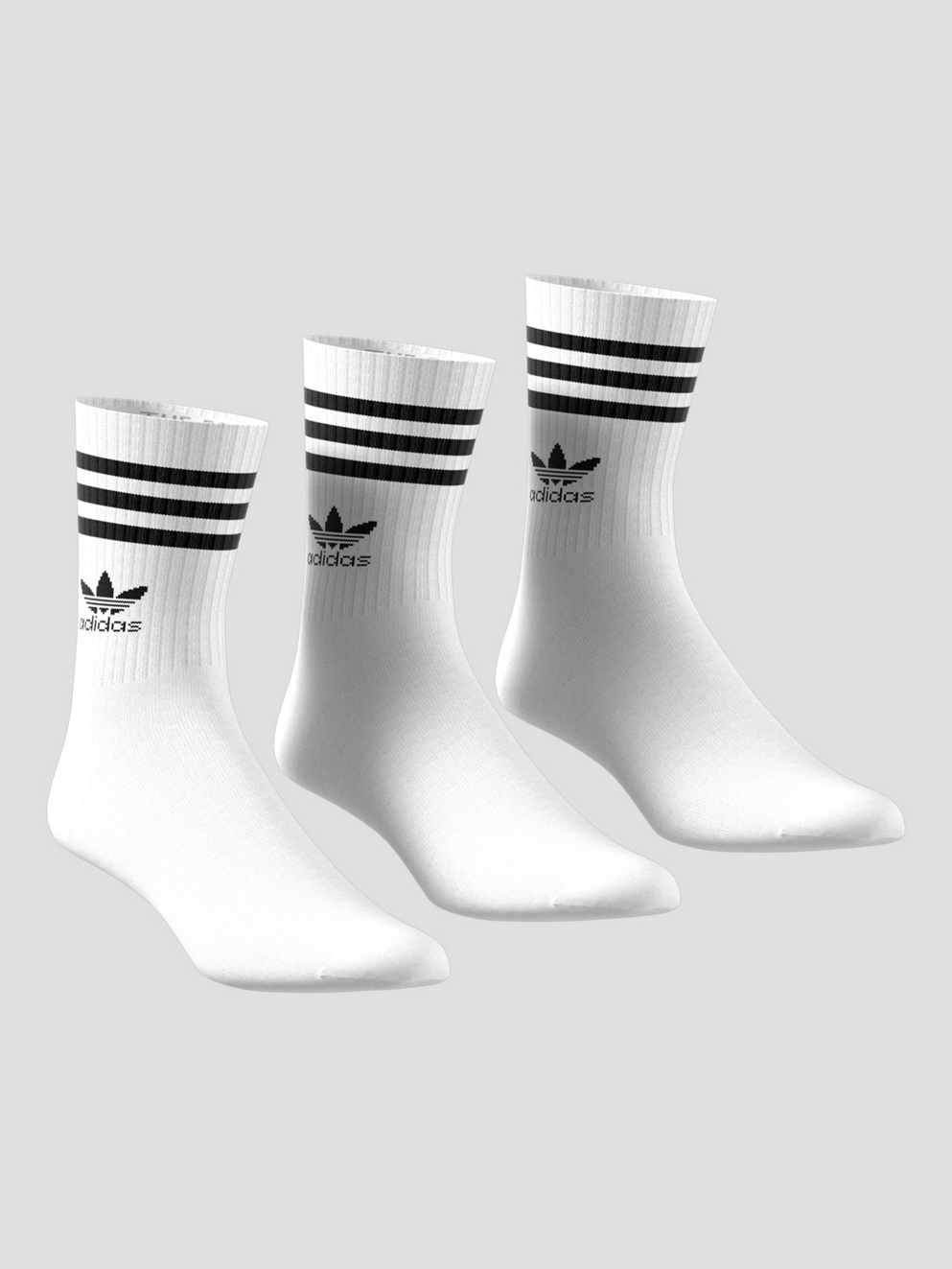 adidas Originals Crew 3 Pack Socks white
