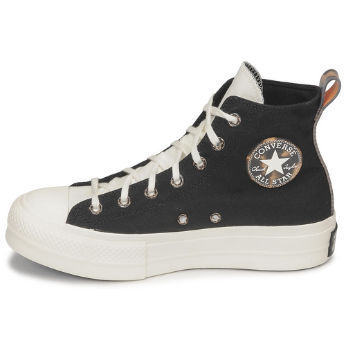 Converse - CHUCK TAYLOR ALL STAR LIFT PLATFORM TORTOISE - Noir / Blanc