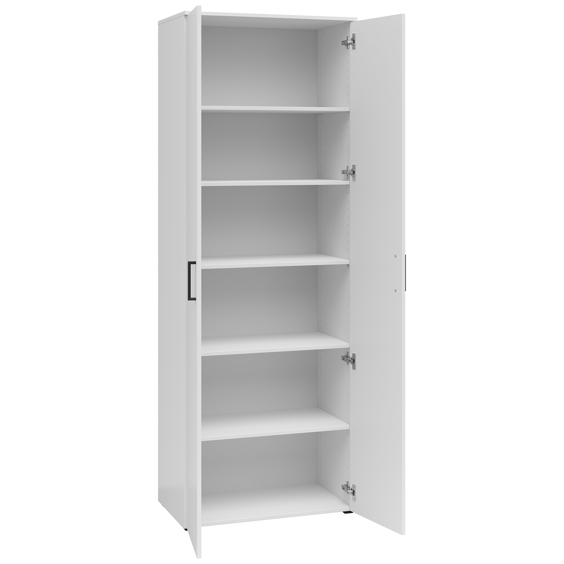 Drehtürenschrank - weiß - Breite 70 cm