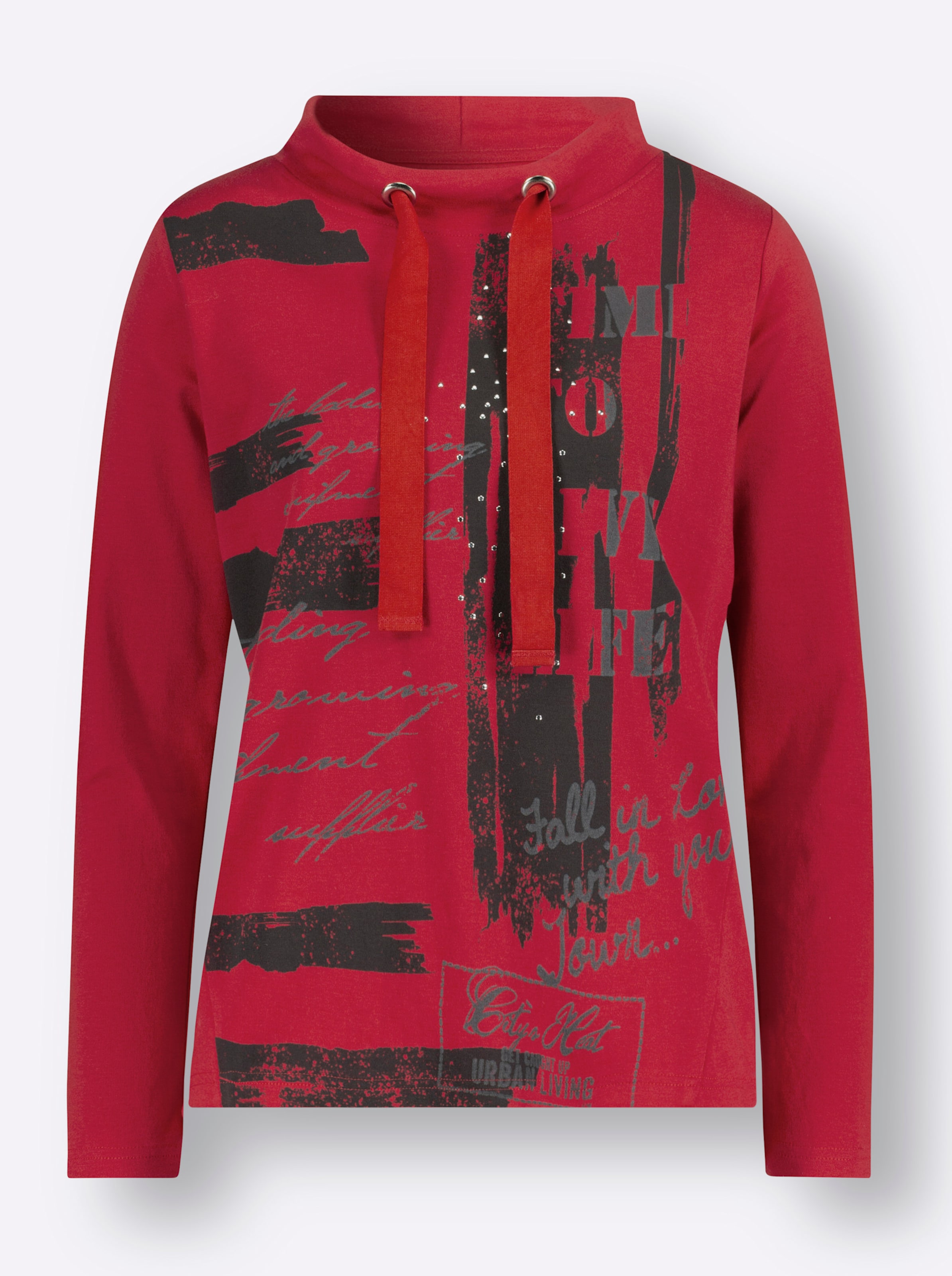 Sweatshirt in rot