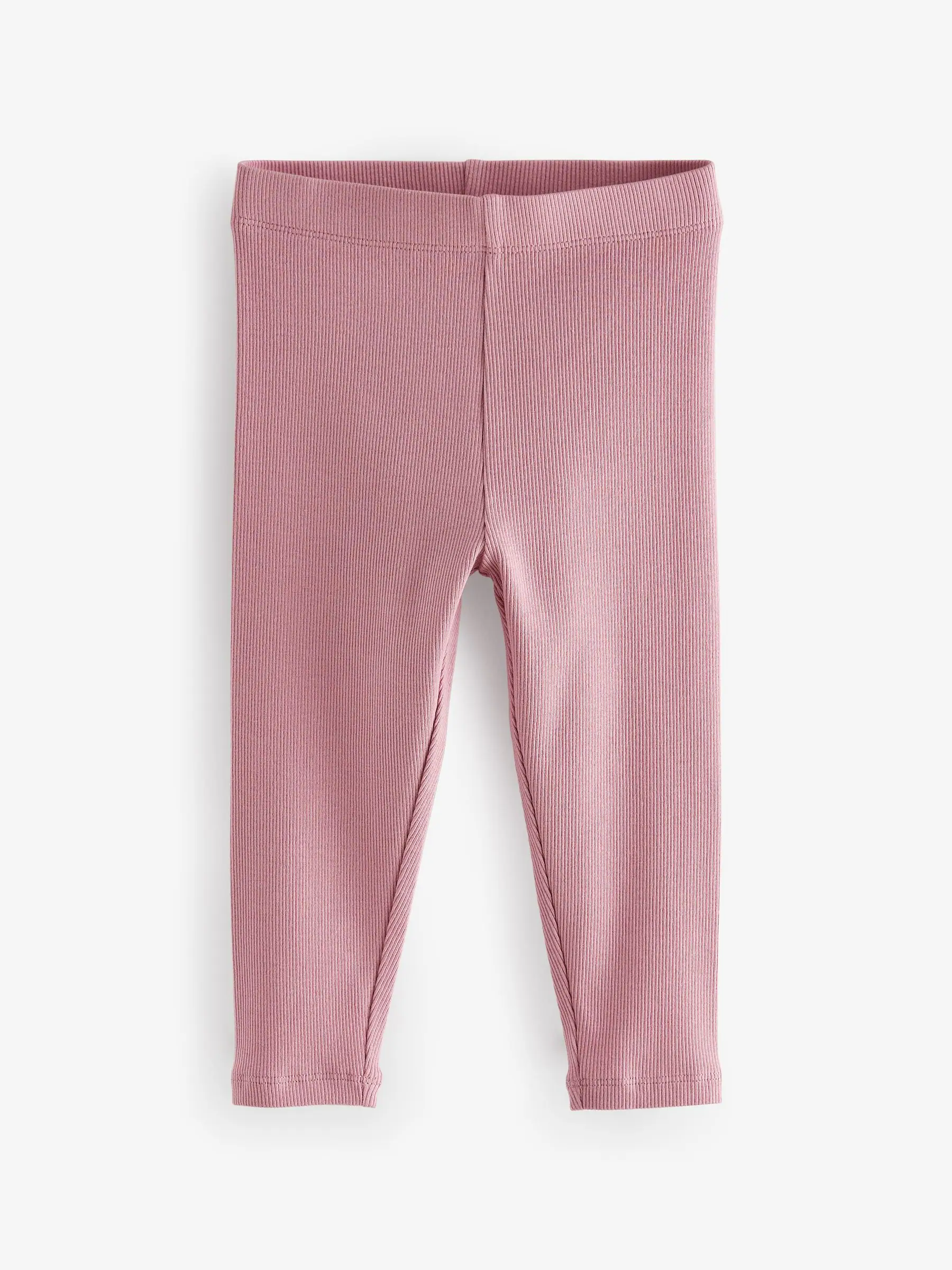 Roze - Verpakking van 5 geribbelde Leggings (3mnd -7jr)