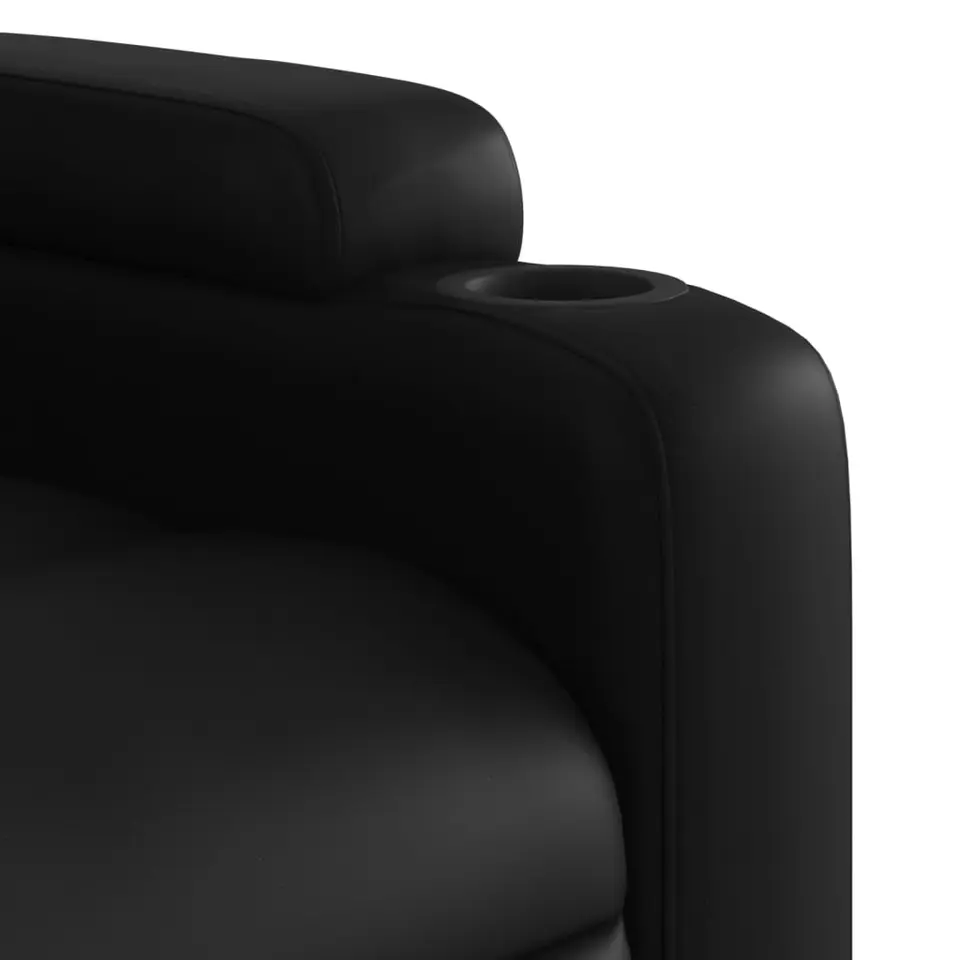vidaXL - Fauteuil - Zwart - Kunstleer