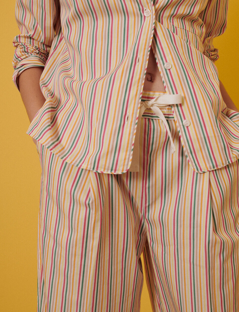 Pantalon - milleraies vert email