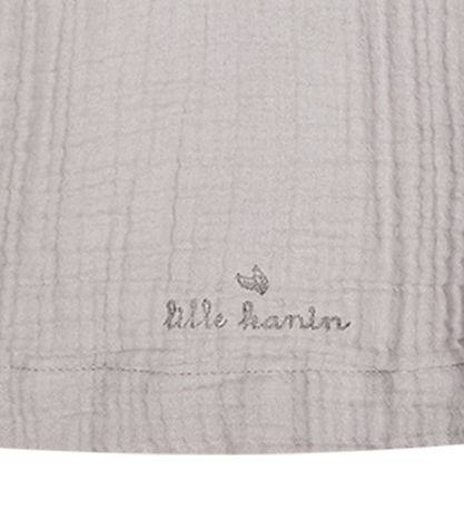 Lille Kanin Bådek?be - Musselin - Brown Smoke