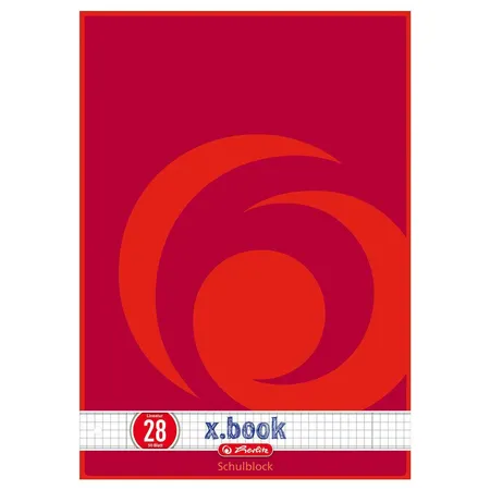 Herlitz Schulblock DIN A4, Lineatur 28 (kariert)