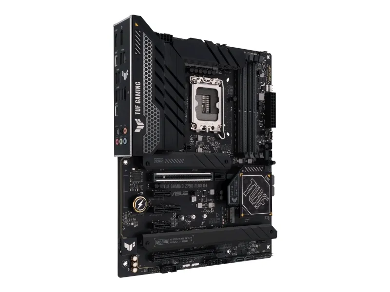 ASUS TUF GAMING Z790-PLUS D4 - Bundkort - ATX - LGA1700 sokkel - Z790 Chipset - USB-C 3.2 Gen 2x2, USB-C 3.2 Gen2, USB 3.2 Gen 1, USB 3.2 Gen 2 - 2.5 Gigabit LAN, Wi-Fi 6, Bluetooth - onboard grafik (CPU påkrævet) - HD Audio (8-kanaler)