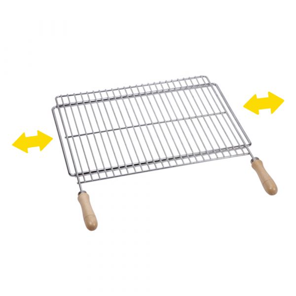 Sauvic Grelha Churrasco Extensível 50X40 Zinc. 2722