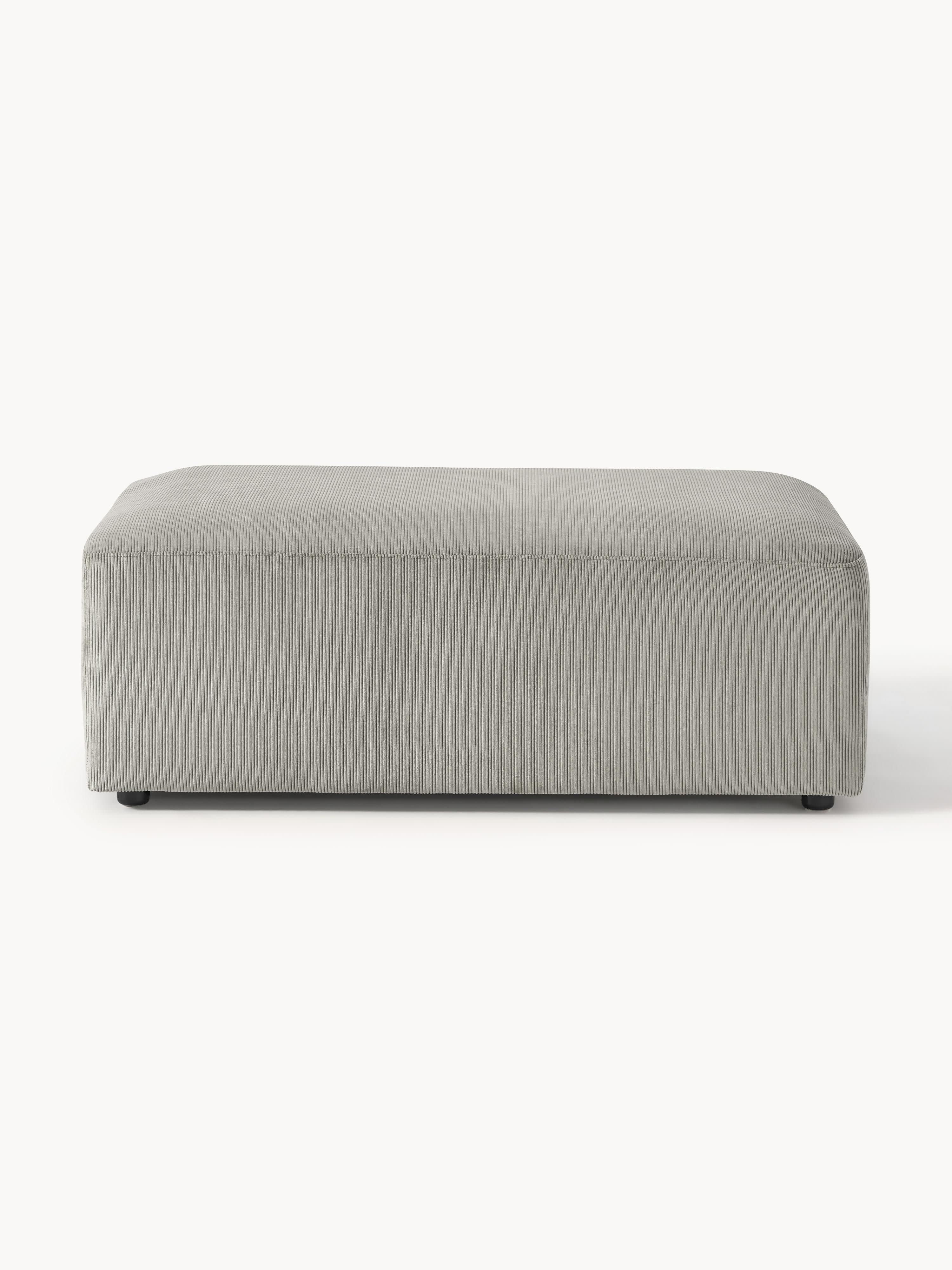 XL poef Melva van corduroy, B 116 x D 72 cm