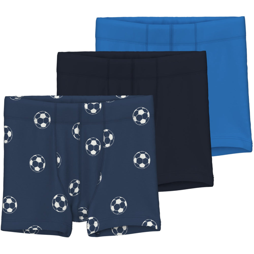 Køb Name It Dark Denim Tights 3-pack Dark Denim Football Noos