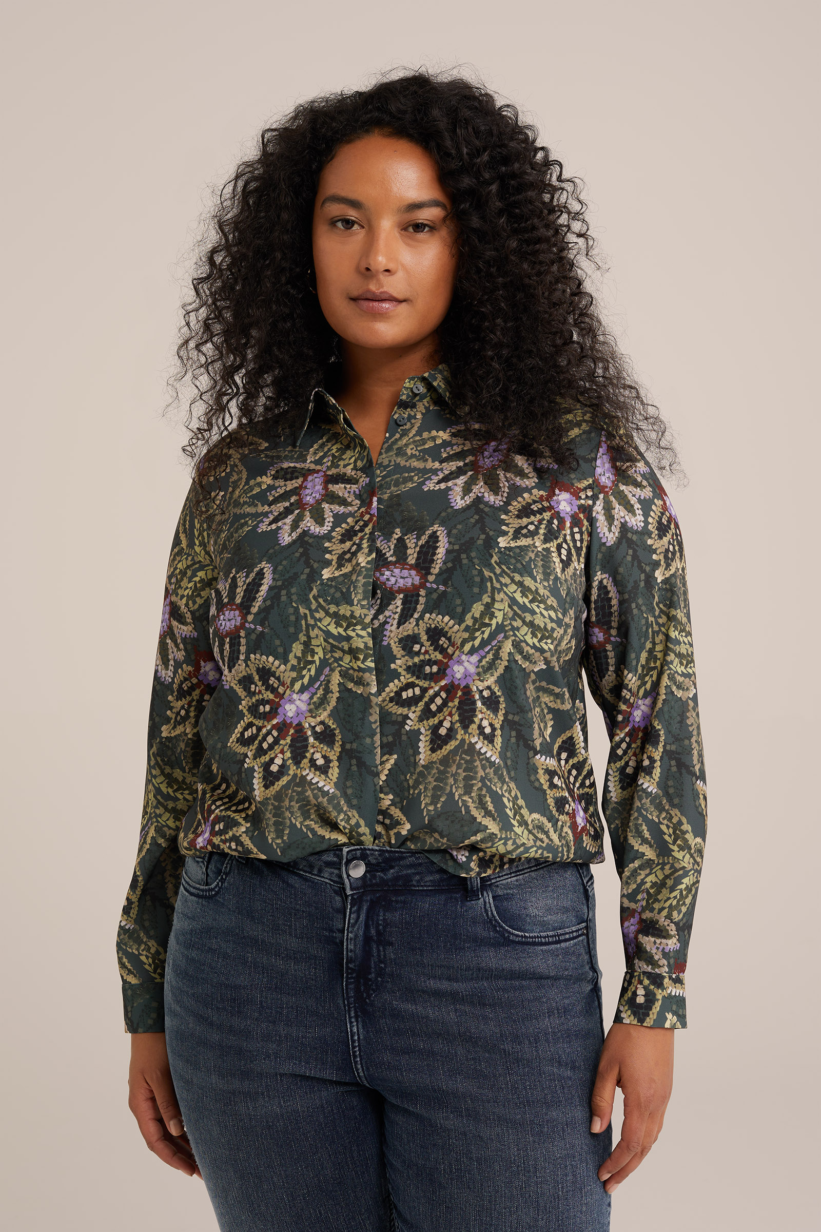 blouse - Curve WE Fashion Multikleur