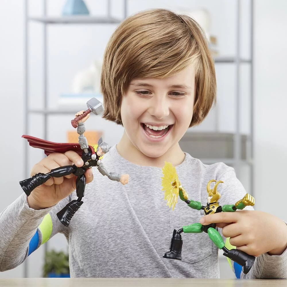 MARVEL - AVENGERS -  THOR - FIGURINE BEND AND FLEX THOR VS LOKI