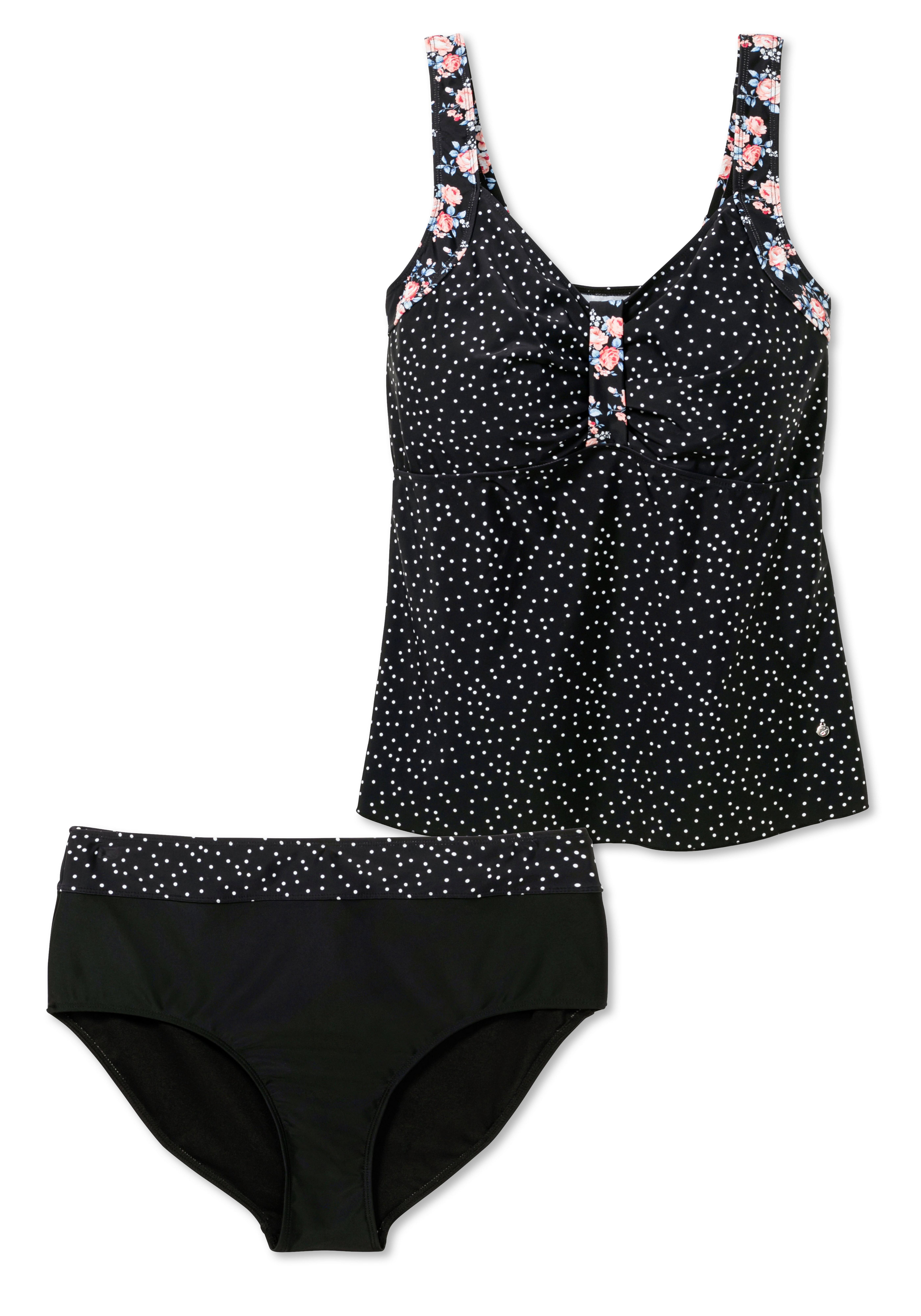 Set aus Tankini-Top und Hose, im Mustermix