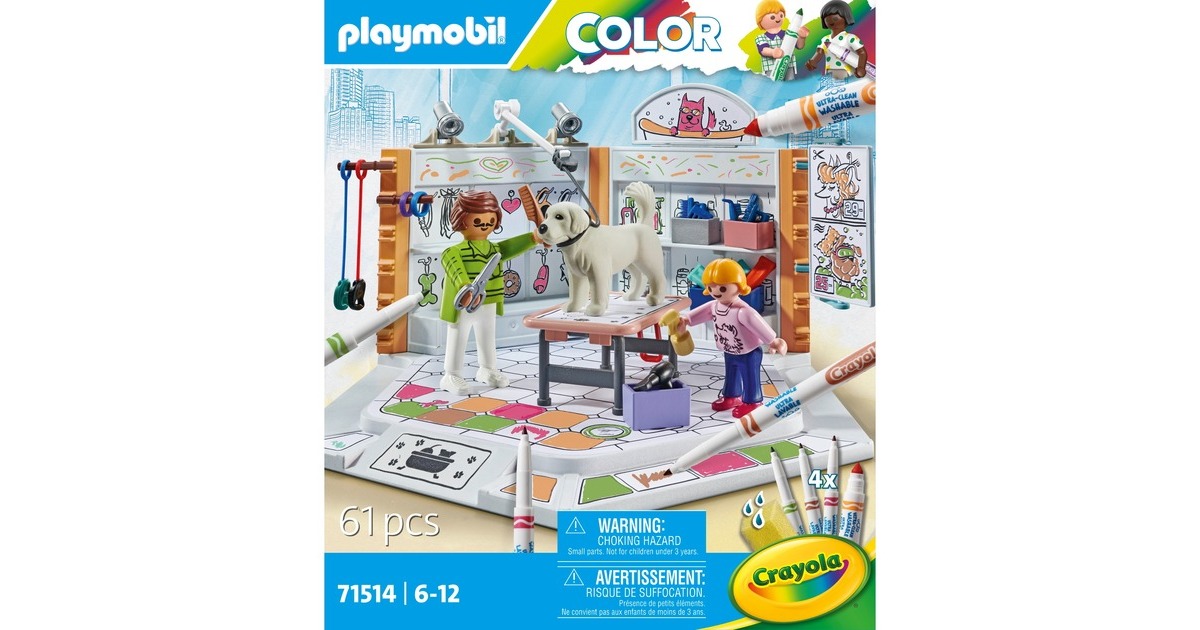 PLAYMOBILColor - Hondensalon Constructiespeelgoed