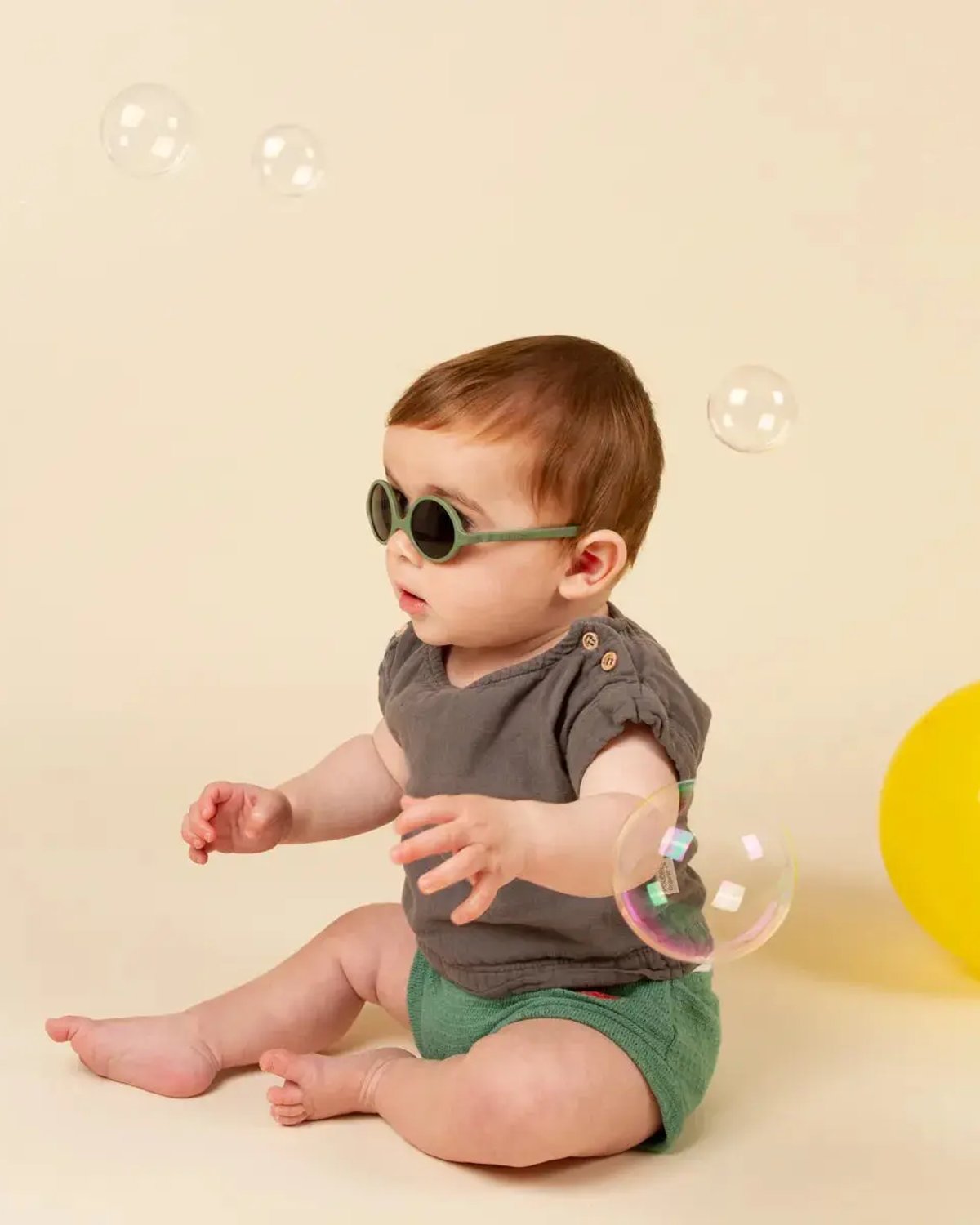 Solbriller Baby 0-1år – Fleksible & Uknuselig – Reversible 2i1 Størrelse | Diabola 2.0