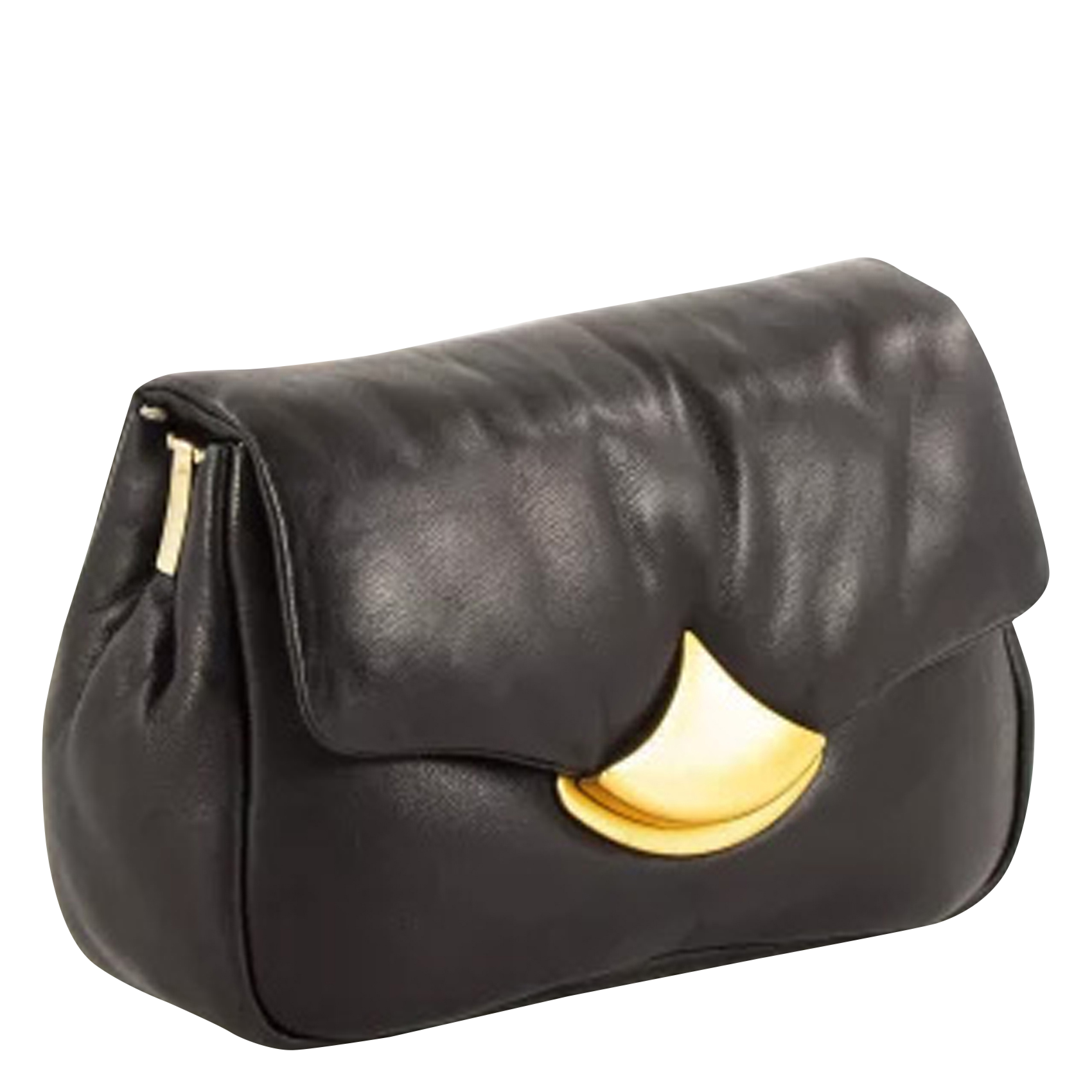 DIVILUZ PUFFY - Sac bandoulière en cuir | Noir