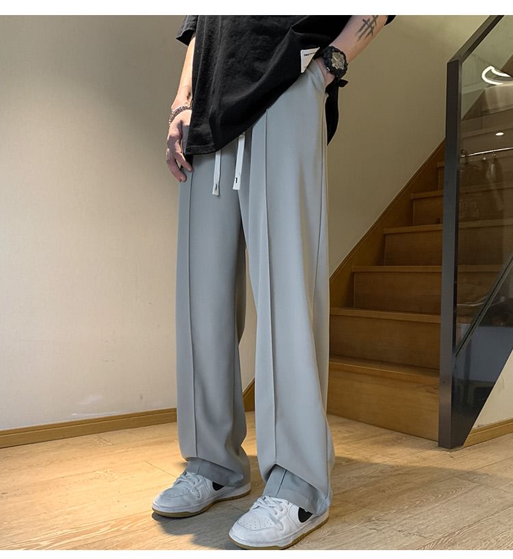 Ffodia - Mid Rise Plain Wide Leg Broek