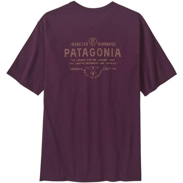 T-shirt PATAGONIA M'S FORGE MARK RESPONSIBILI-TEE NIGHT PLUM