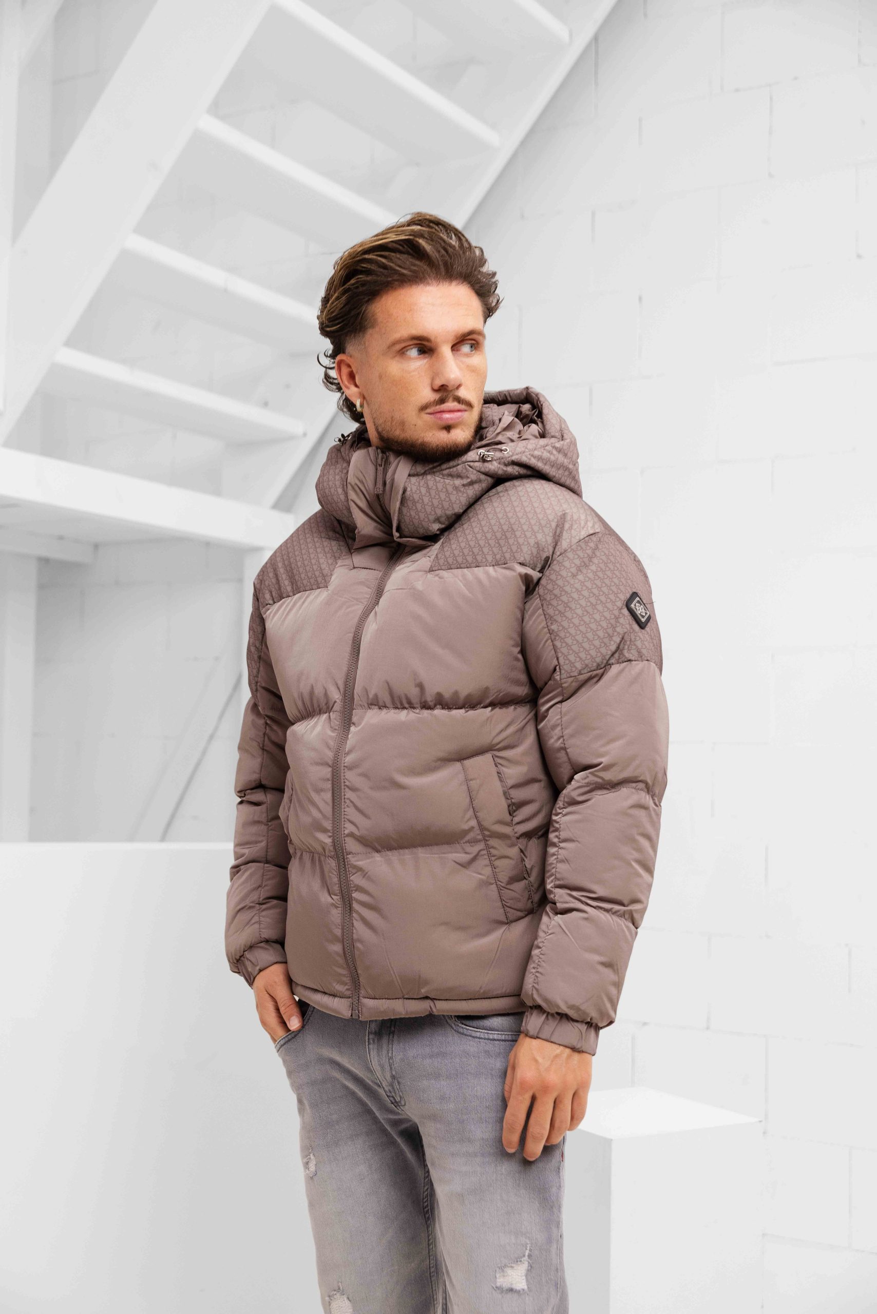 XPLCT Safe Winterjas Heren Beige
