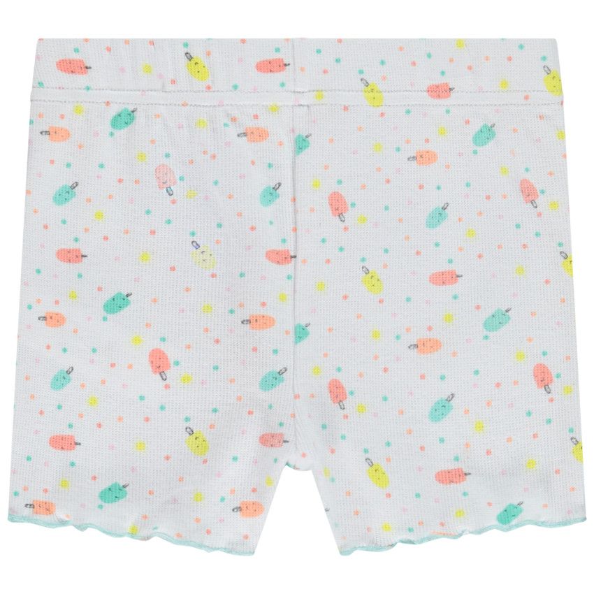 Set 2 pièces imprimé glaces pour bébé fille - Blanc