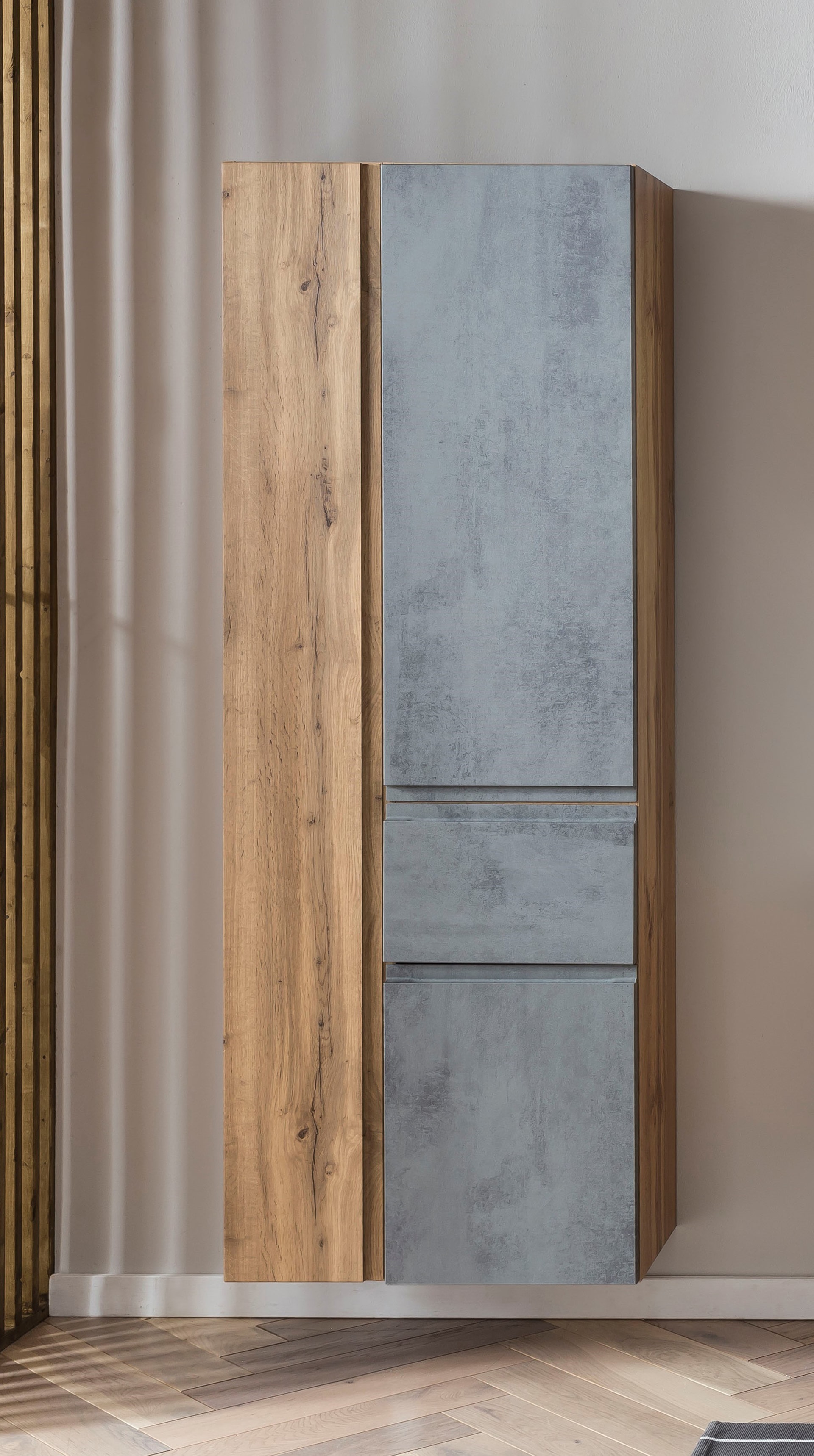 Bad-Hochschrank GENT hellgrau 65cm