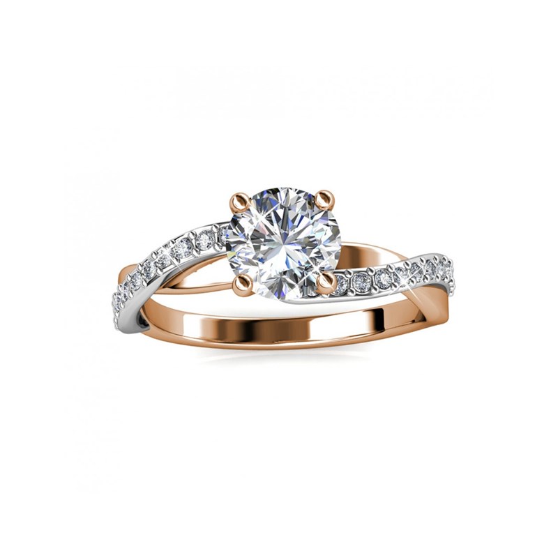 Bague Eleanor - Or Rosé et Multi