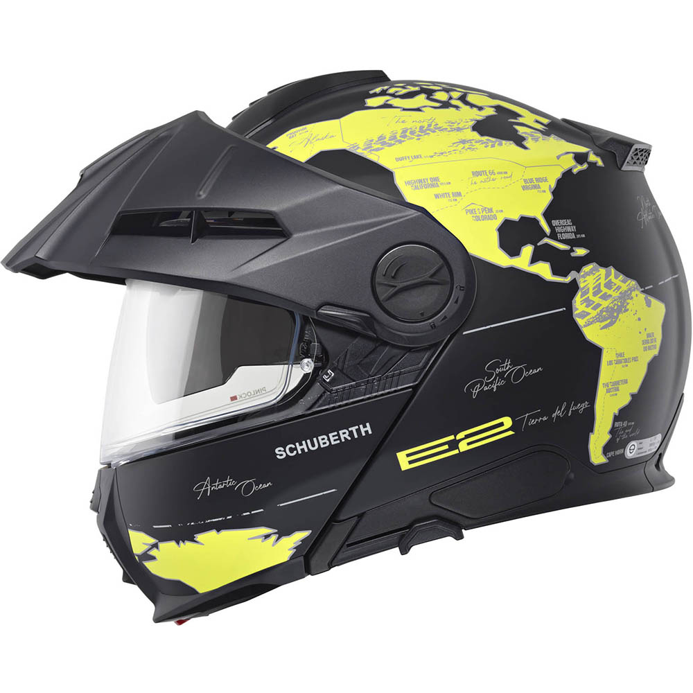 Schuberth - Casque E2 Atlas Noir / Jaune / Mat