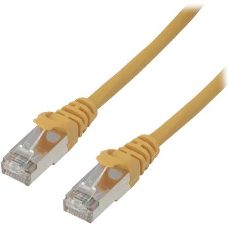 MCL 5m Cat6a F/UTP câble de réseau Jaune F/UTP (FTP)