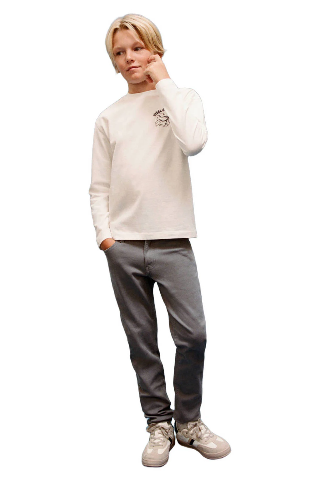 Mango Kids regular casual broek