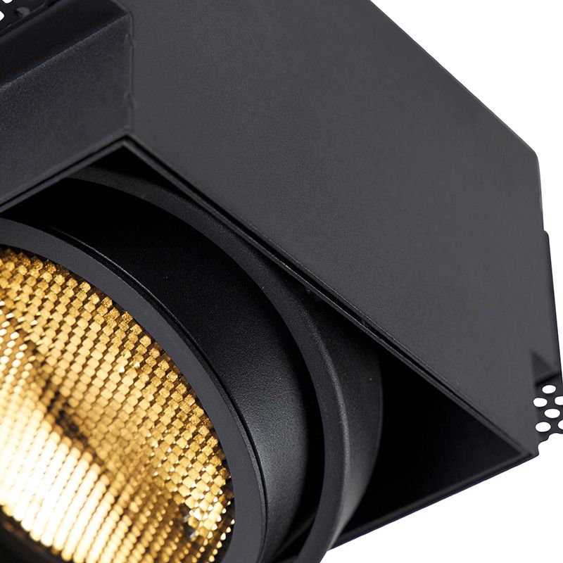Inbouwspot zwart GU10 AR111 Trimless - Oneon Honey