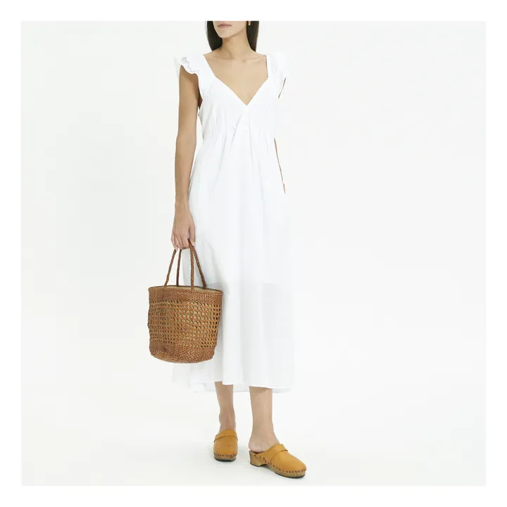 Xirena Robe Leila Popeline de Coton | Blanc