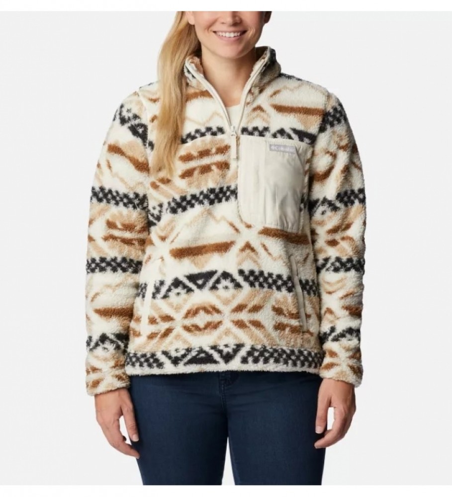 Camisa de lã Sherpa multicolorida da Columbia