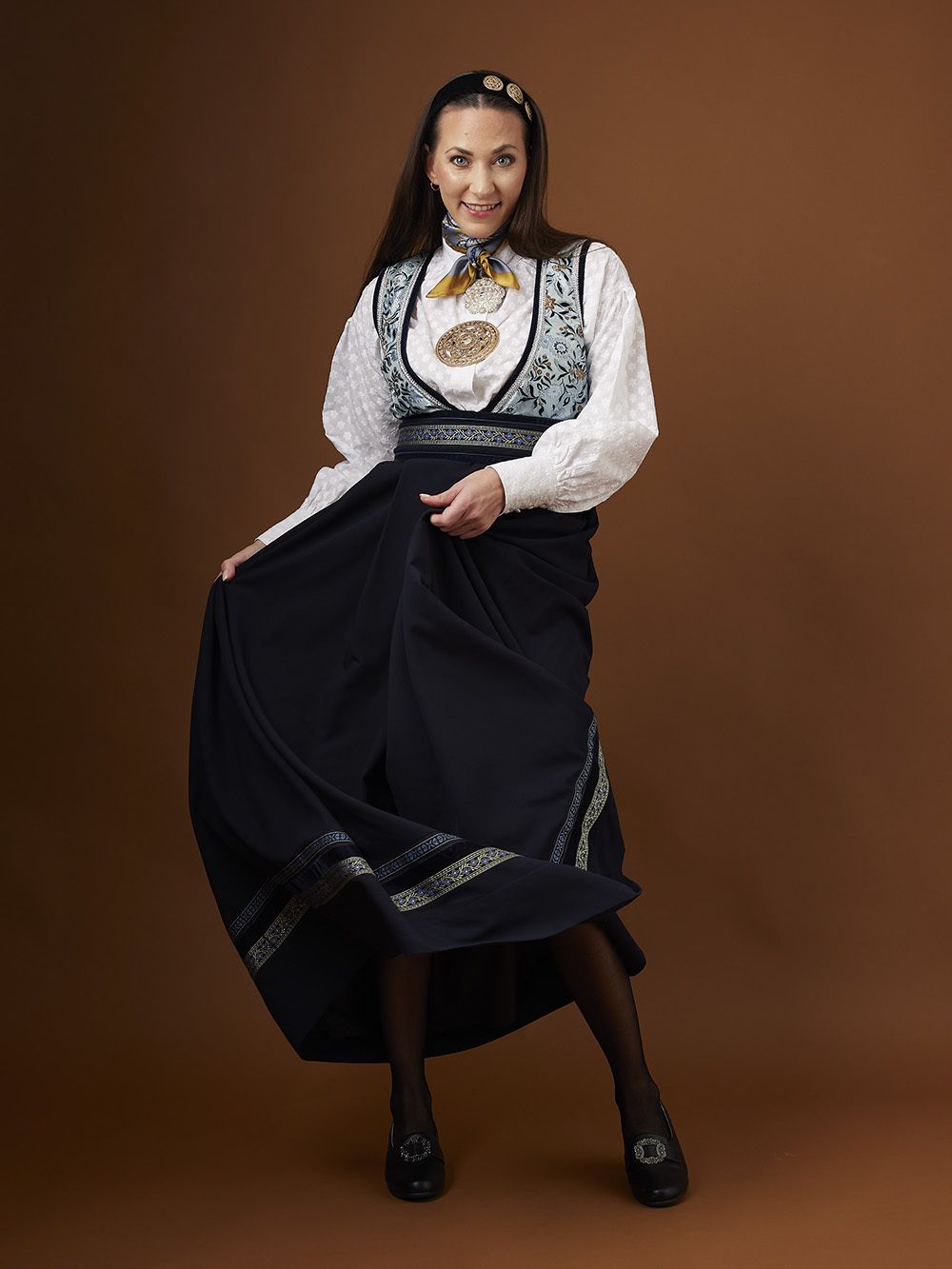 Skjorte med broderi Marthe