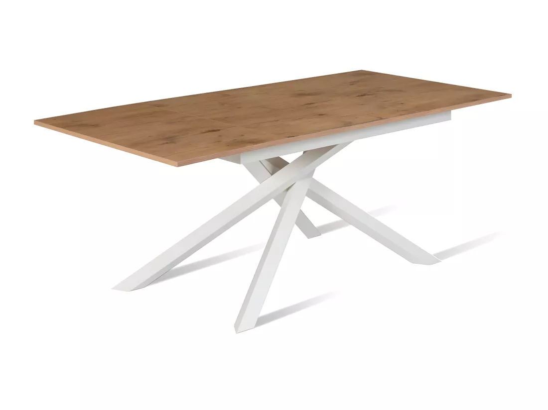 Pulse Table extensible (140/190 x 90 cm) en Mélamine Blanc