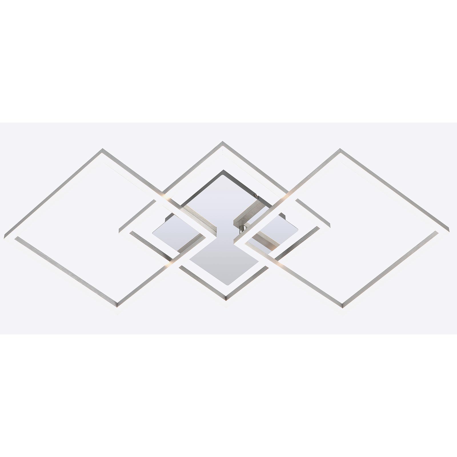 LAMPURA LED-Deckenleuchte - chrom-alu - schwenkbar