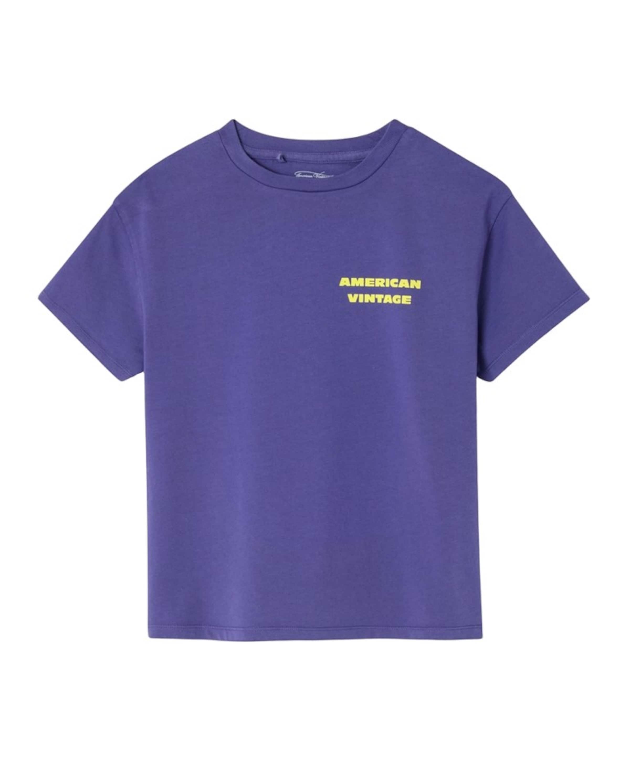 American Vintage Uniseks T-shirt blauw