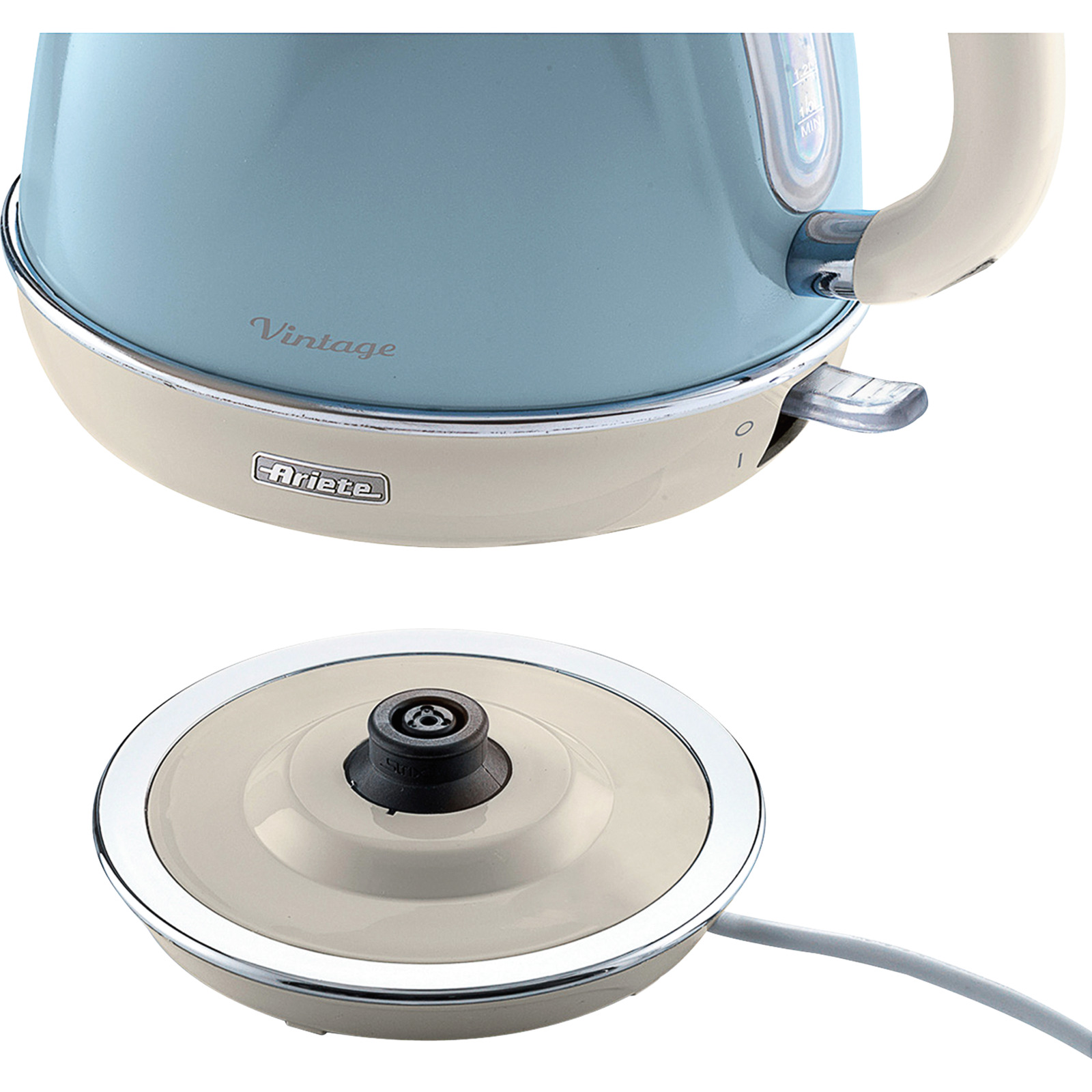 Ariete Wasserkocher, 2000 W, 1,7 L, blau
