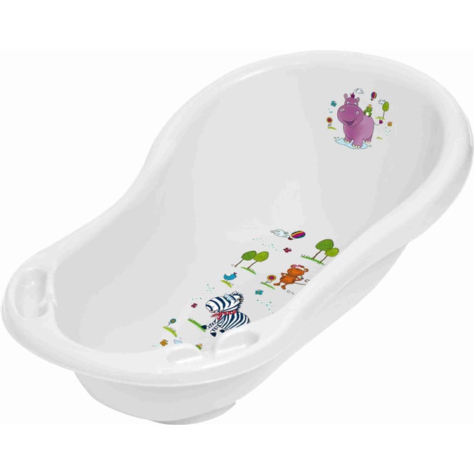 Baby Badewanne - Hippo - weiß - ca. 84 cm