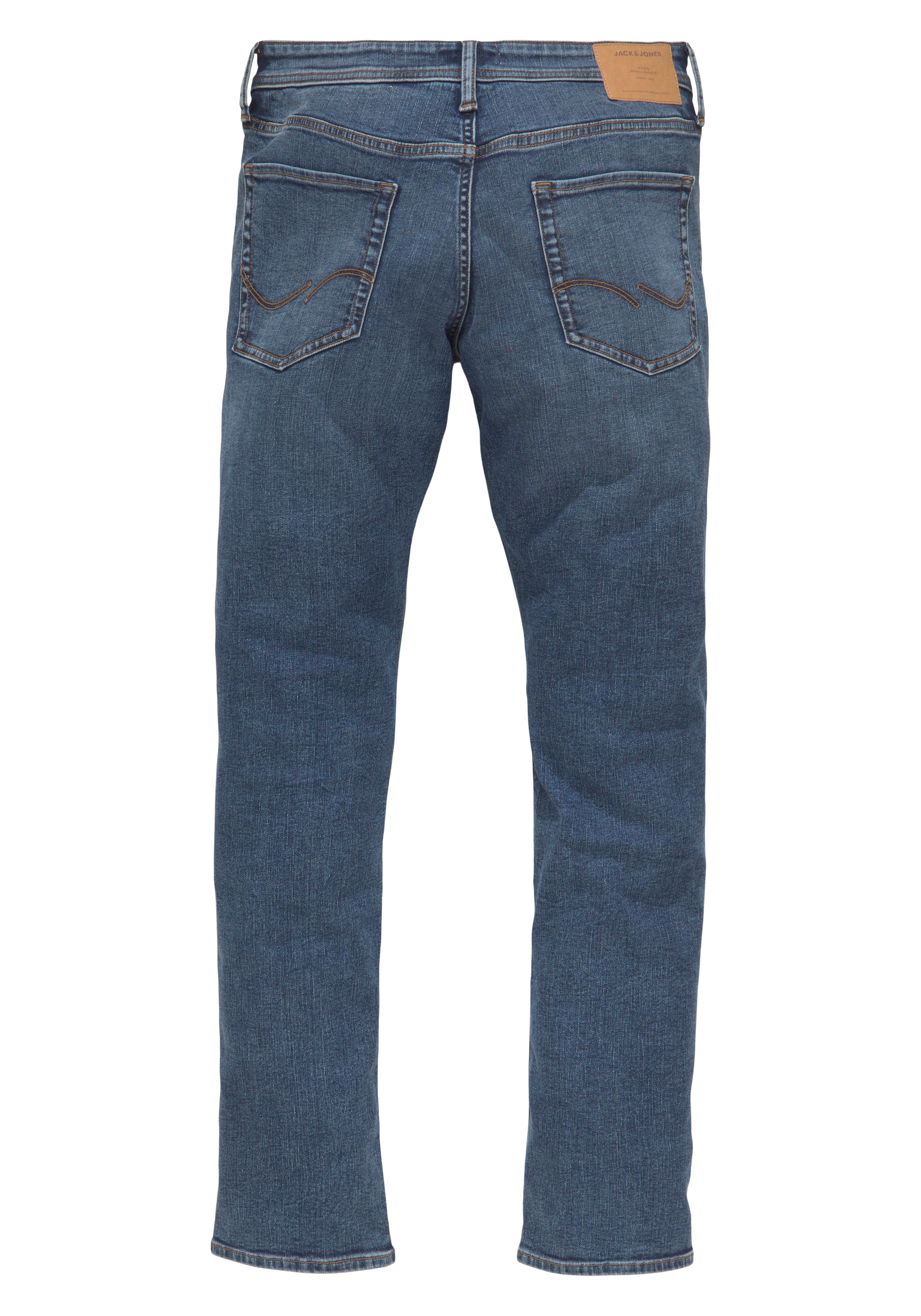 Jack & Jones Slim-fit-Jeans »JJIGLENN – Jeans mit Stretch und figurbetonter Silhouette«, Used, modisch, slim fit, Denim/Jeans